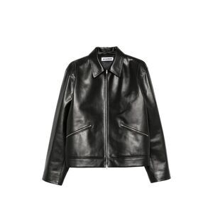 Jil Sander Black Jackets - Leather Jackets Men